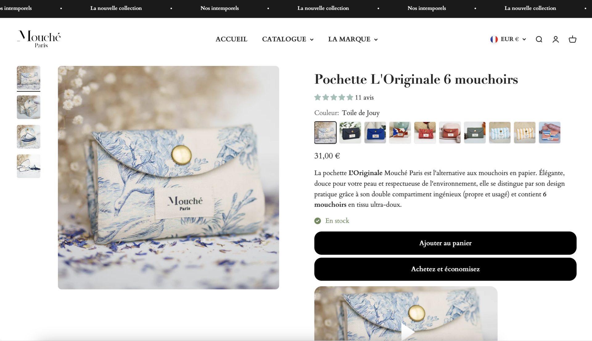 pochette l'originale 6 mouchoirs 202504